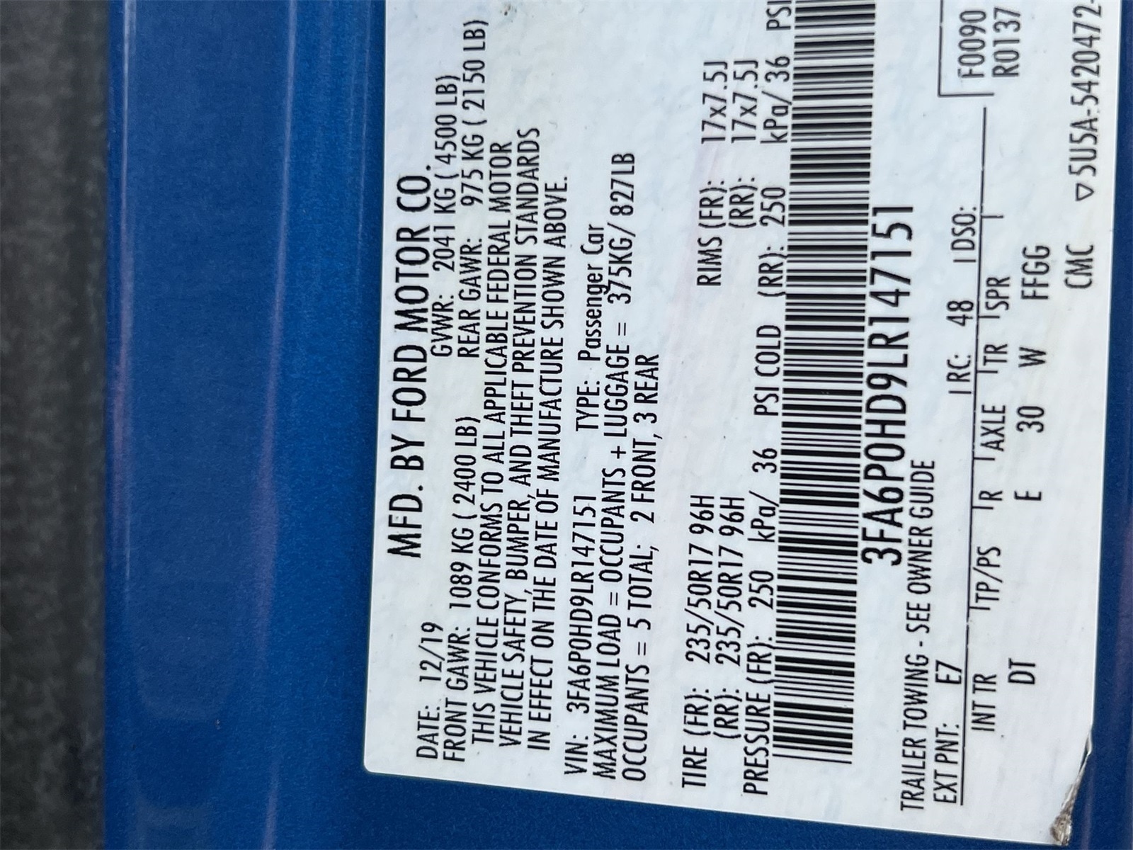 Thumbnail: 2020 Ford Fusion - 36