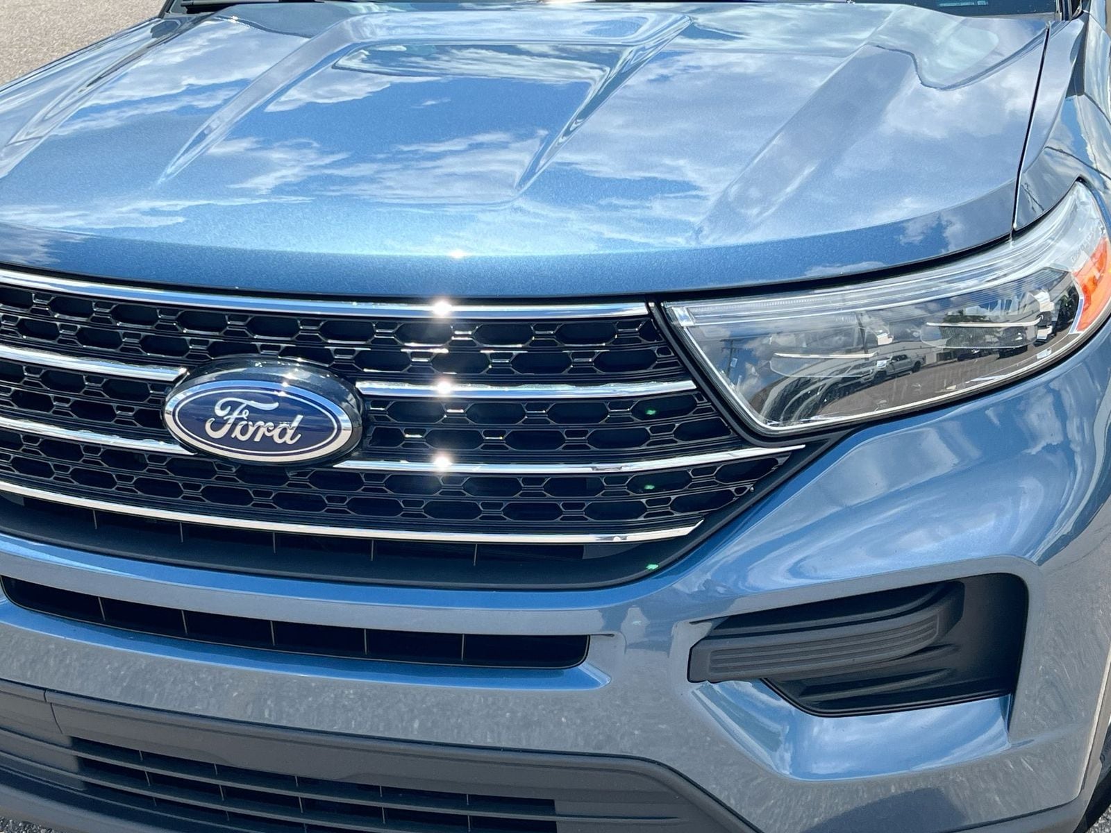 Certified Used 2020 Ford Explorer SUV XLT Blue Metallic For Sale