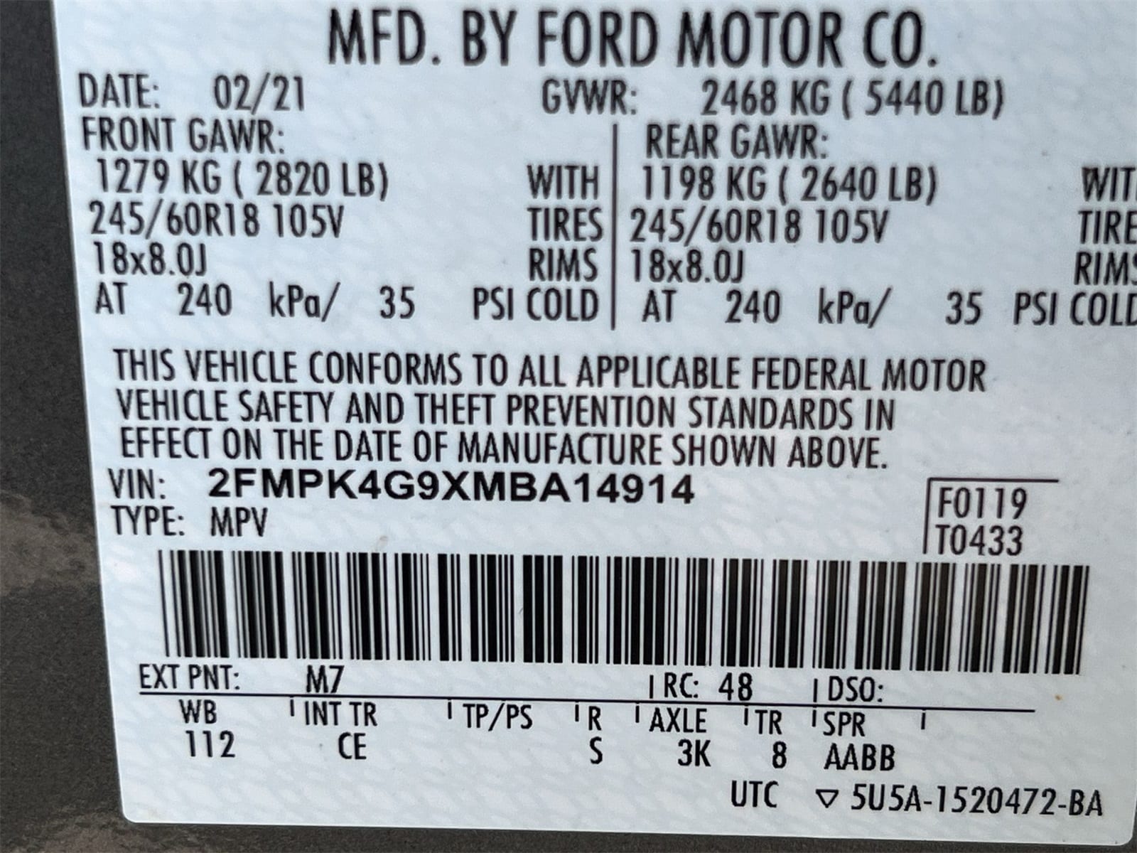 Thumbnail: 2021 Ford Edge - 36
