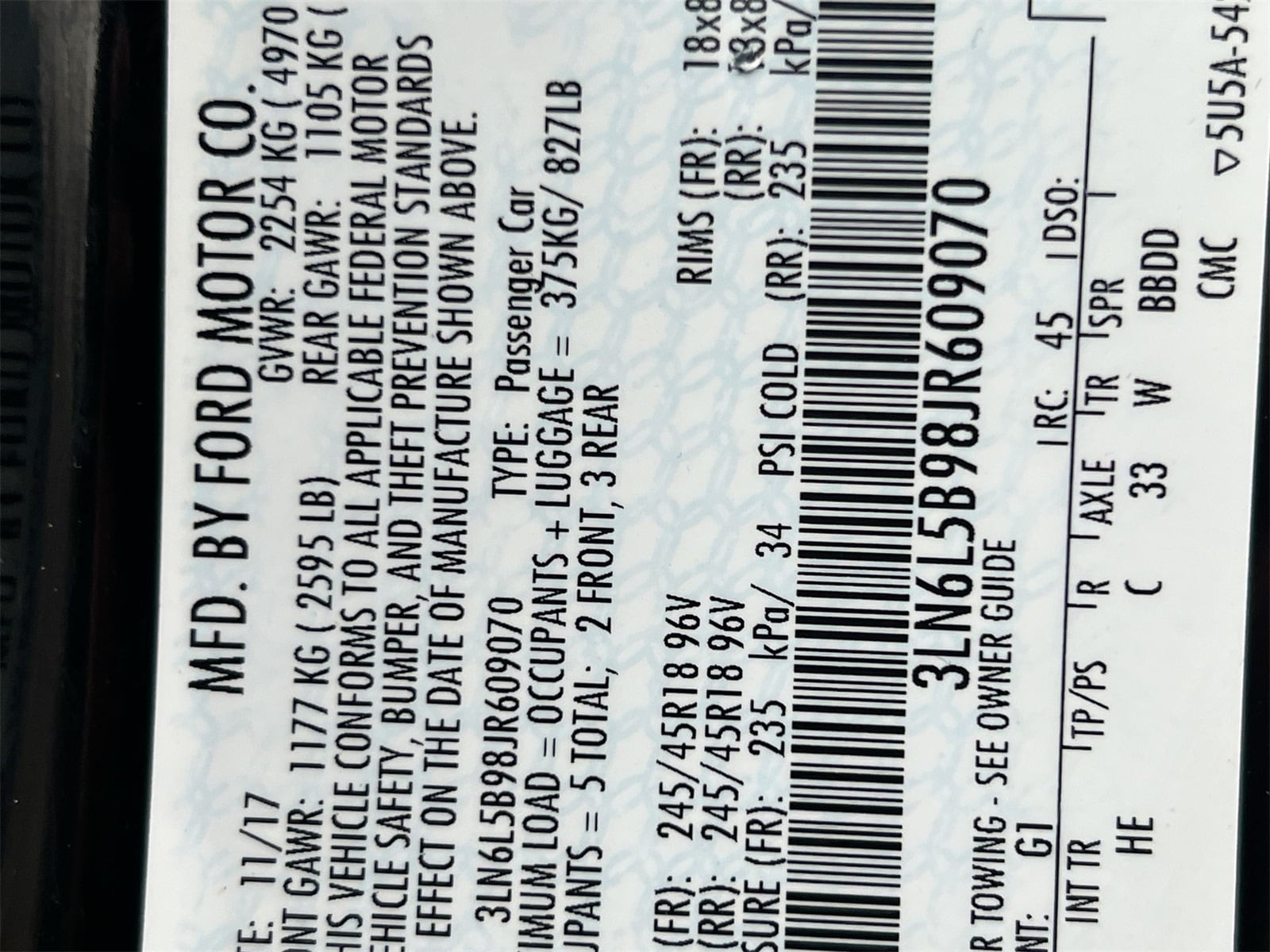 Thumbnail: 2018 Lincoln MKZ - 37