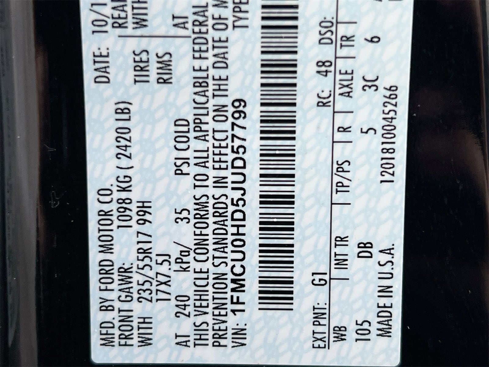 Thumbnail: 2018 Ford Escape - 36