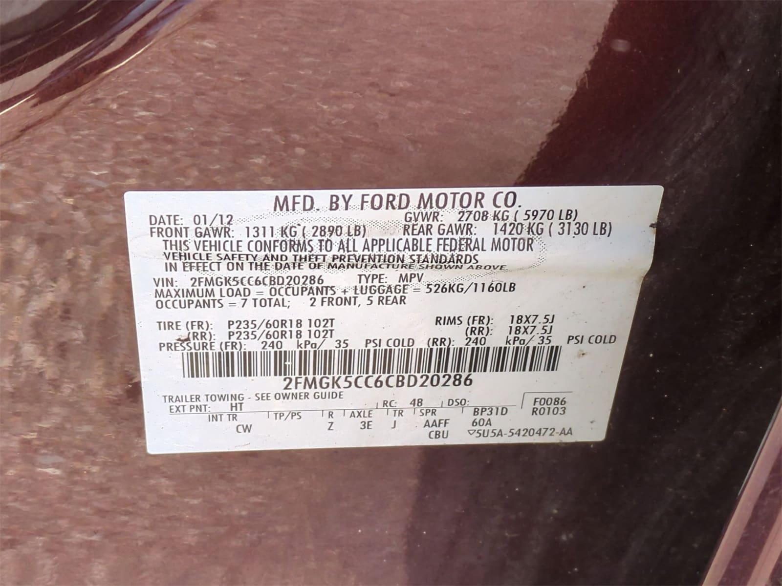 Thumbnail: 2012 Ford Flex - 36