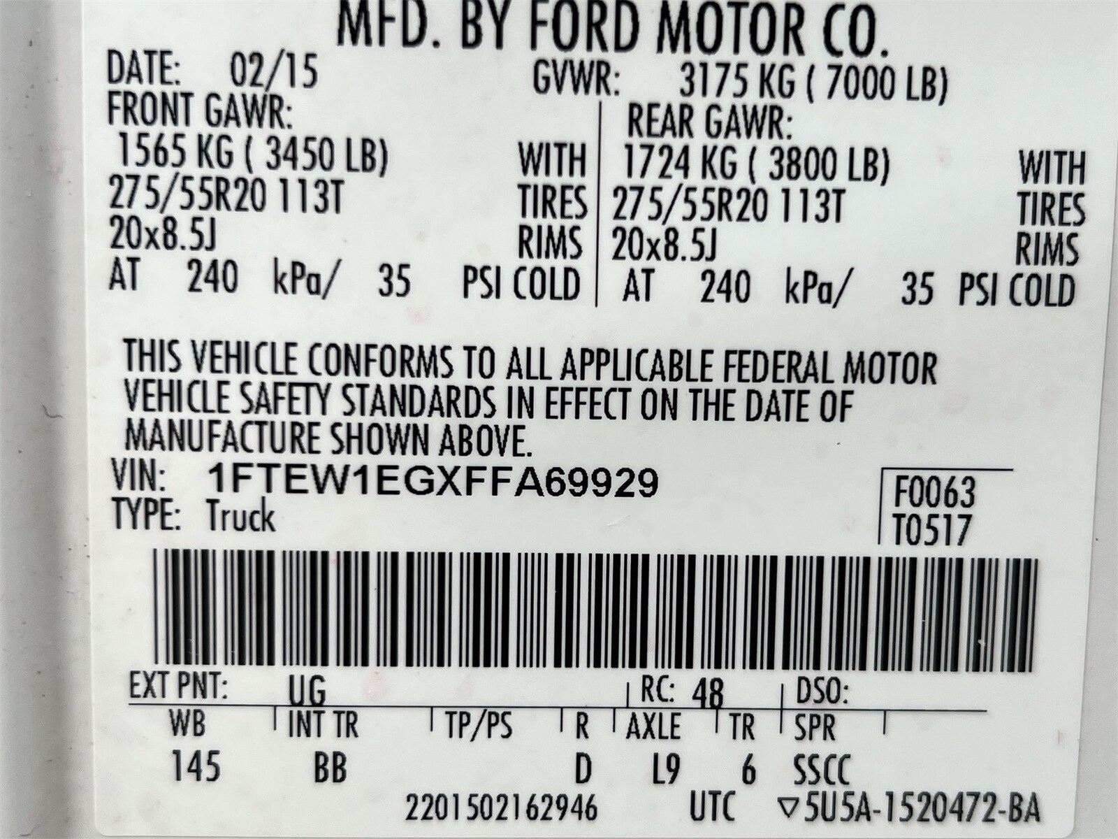 Thumbnail: 2015 Ford F-150 - 36