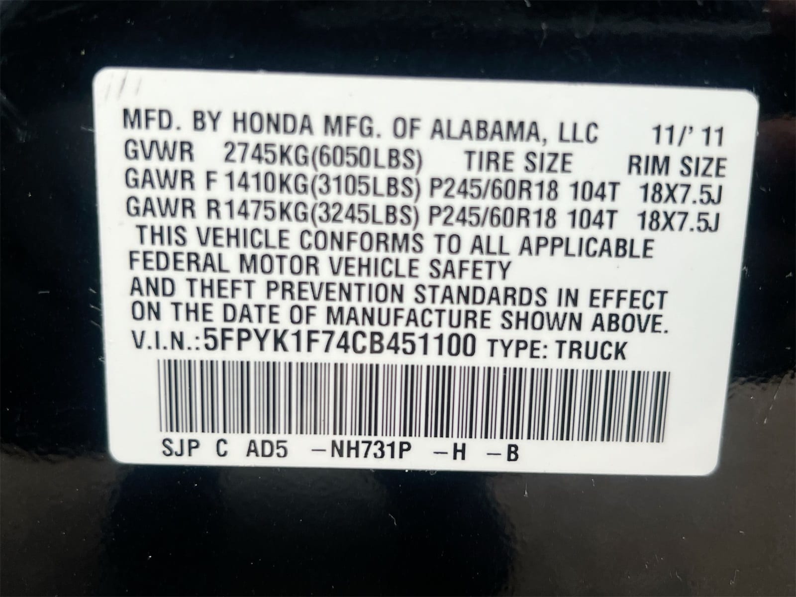 Thumbnail: 2012 Honda Ridgeline - 35