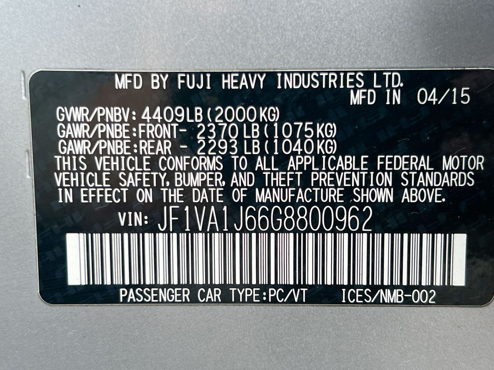 Thumbnail: 2016 Subaru WRX - 35