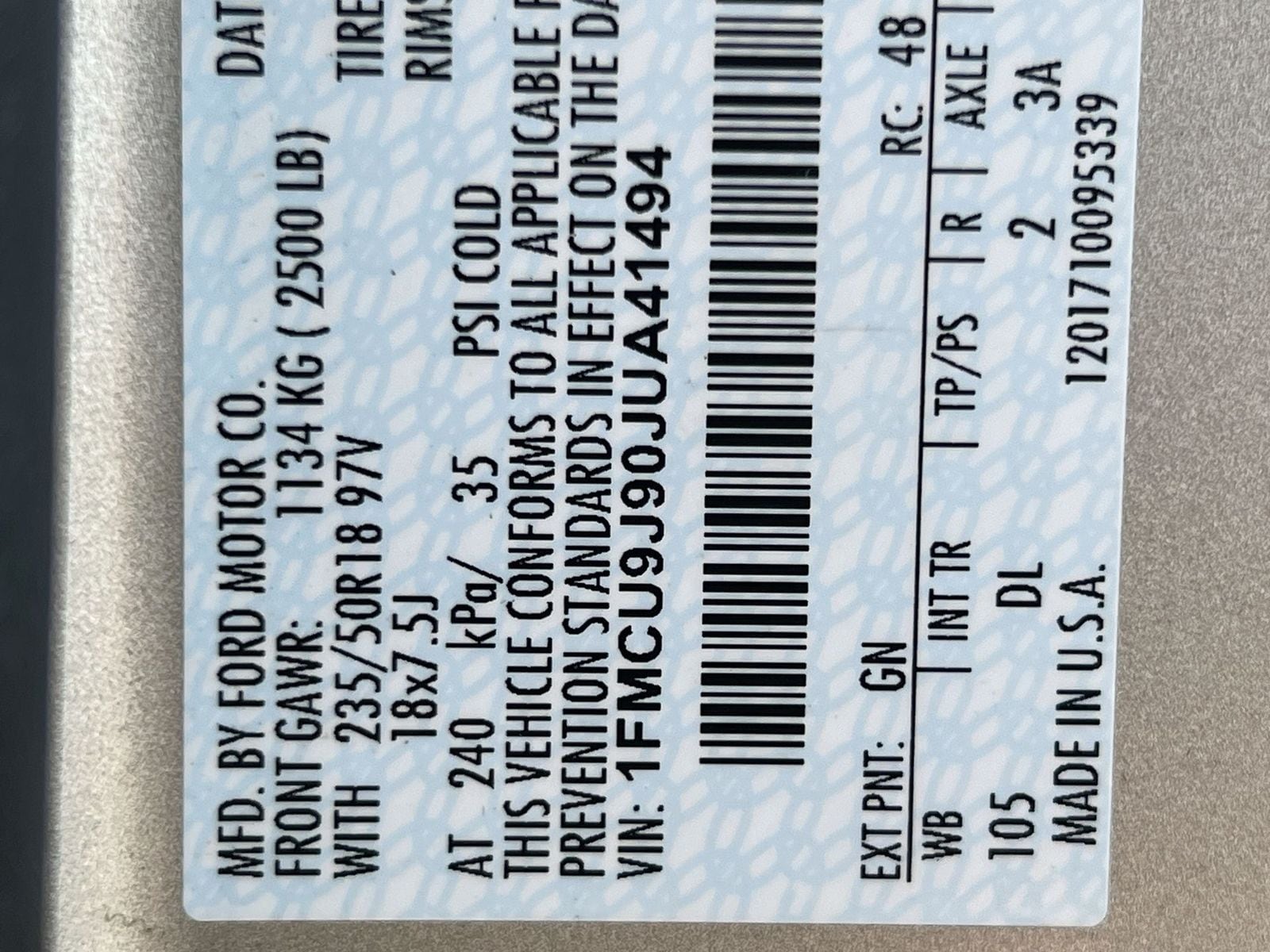 Thumbnail: 2018 Ford Escape - 37