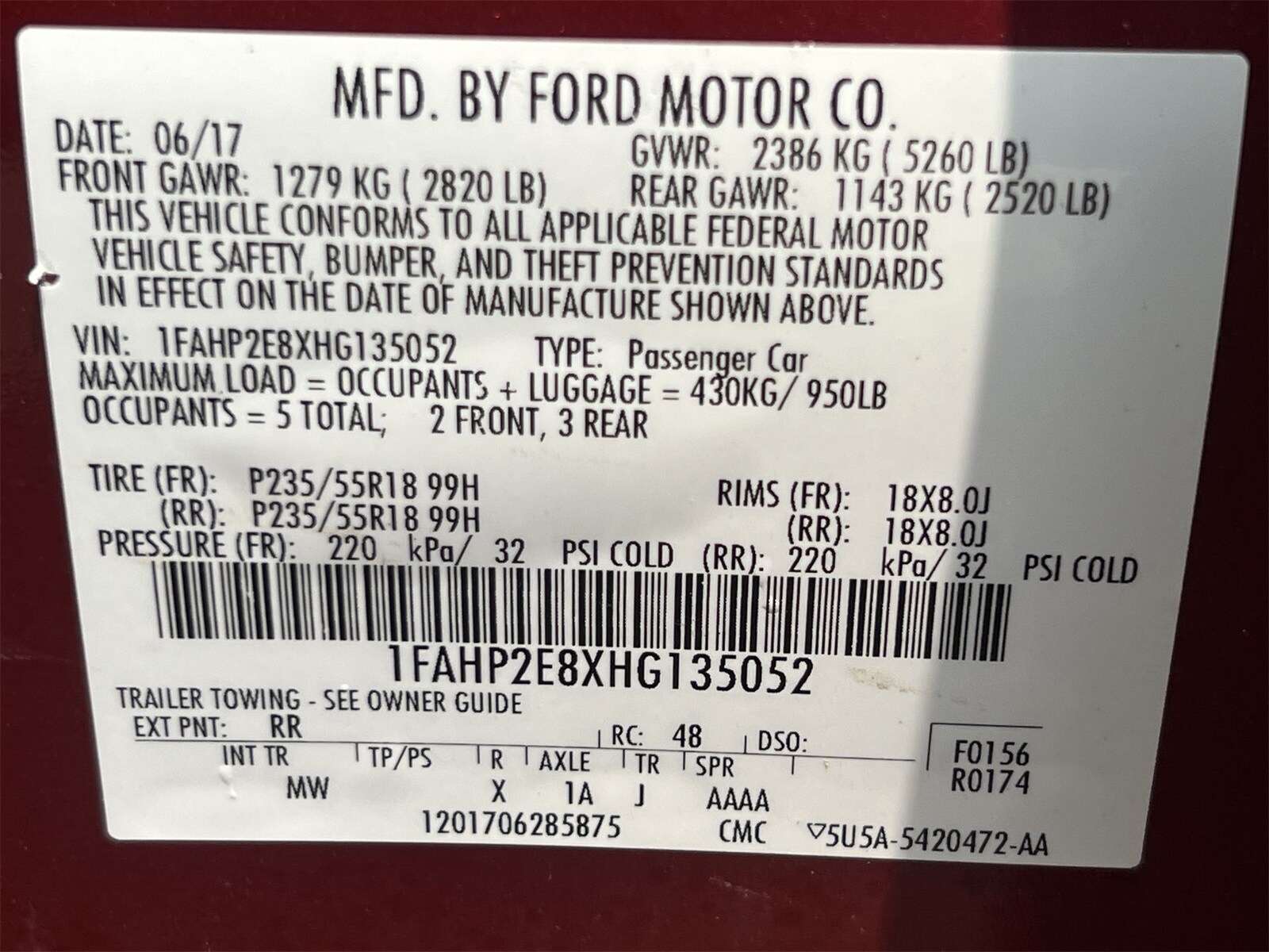 Thumbnail: 2017 Ford Taurus - 36