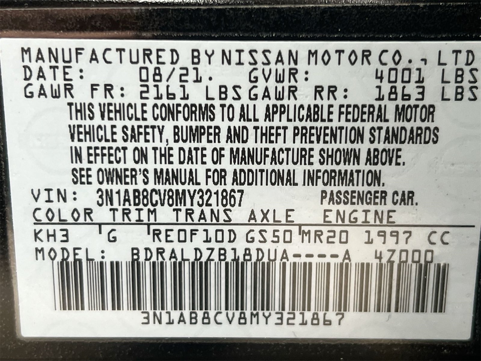 Thumbnail: 2021 Nissan Sentra - 36