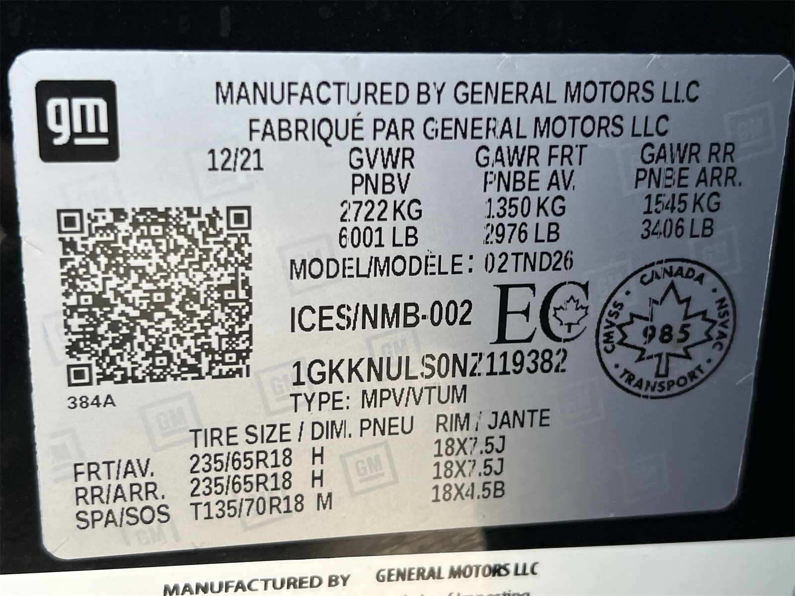 Thumbnail: 2022 GMC Acadia - 36