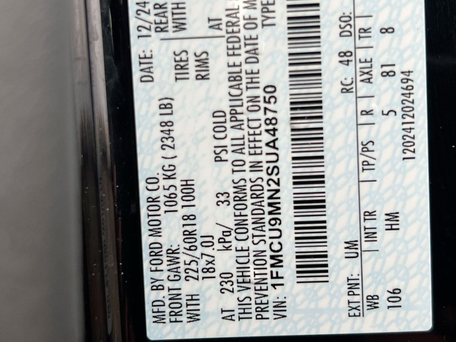 Thumbnail: 2025 Ford Escape - 36