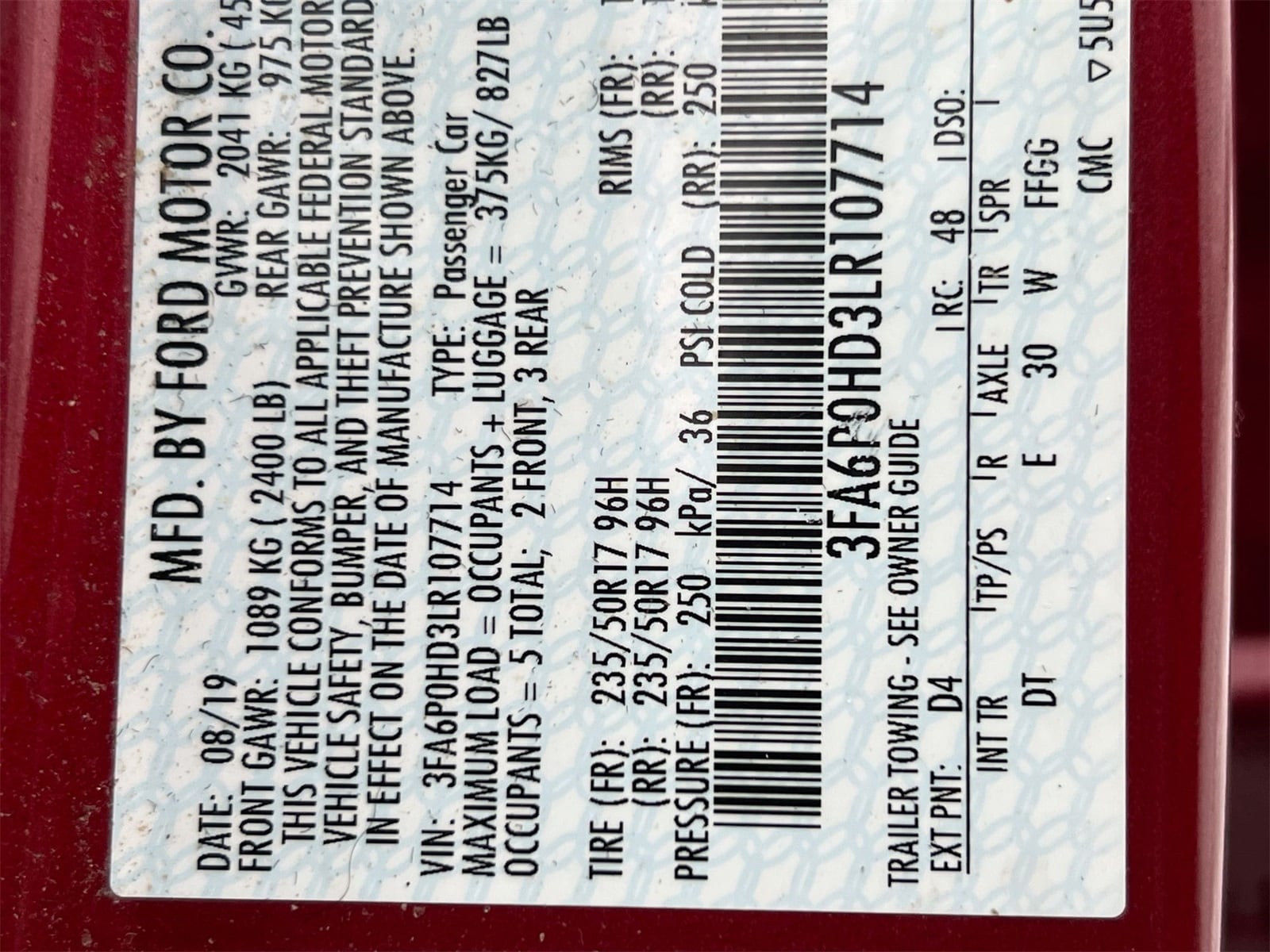 Thumbnail: 2020 Ford Fusion - 36