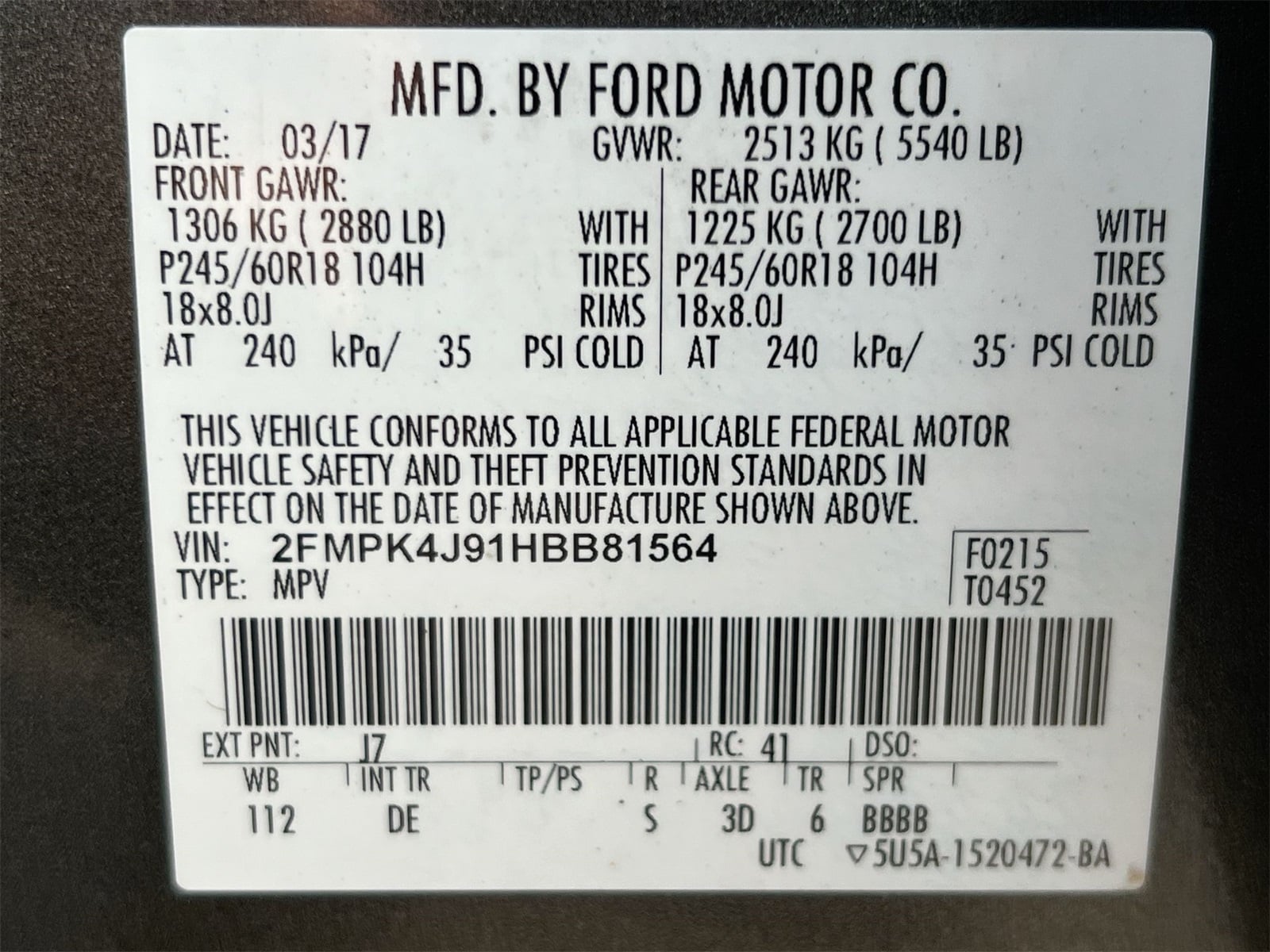 Thumbnail: 2017 Ford Edge - 36