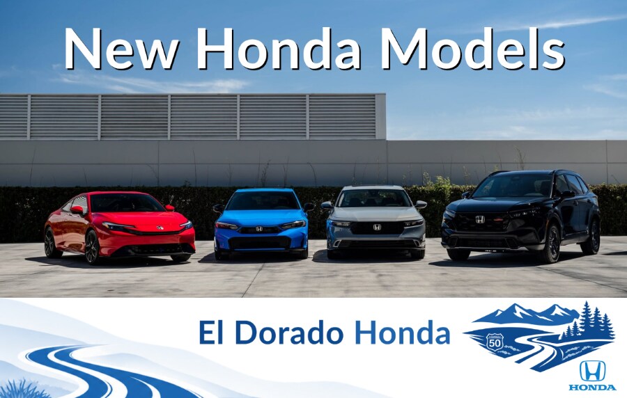 Lineup of current top Honda vehicles.