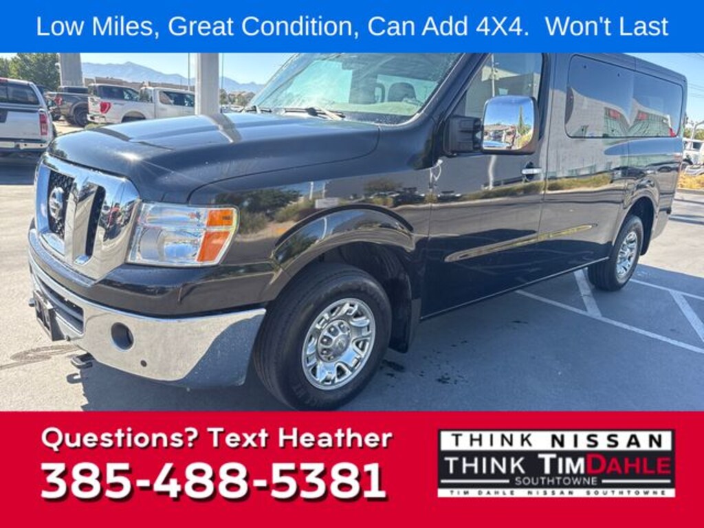Used 2018 Nissan NV Passenger NV3500 HD SL V8 Van Passenger Van