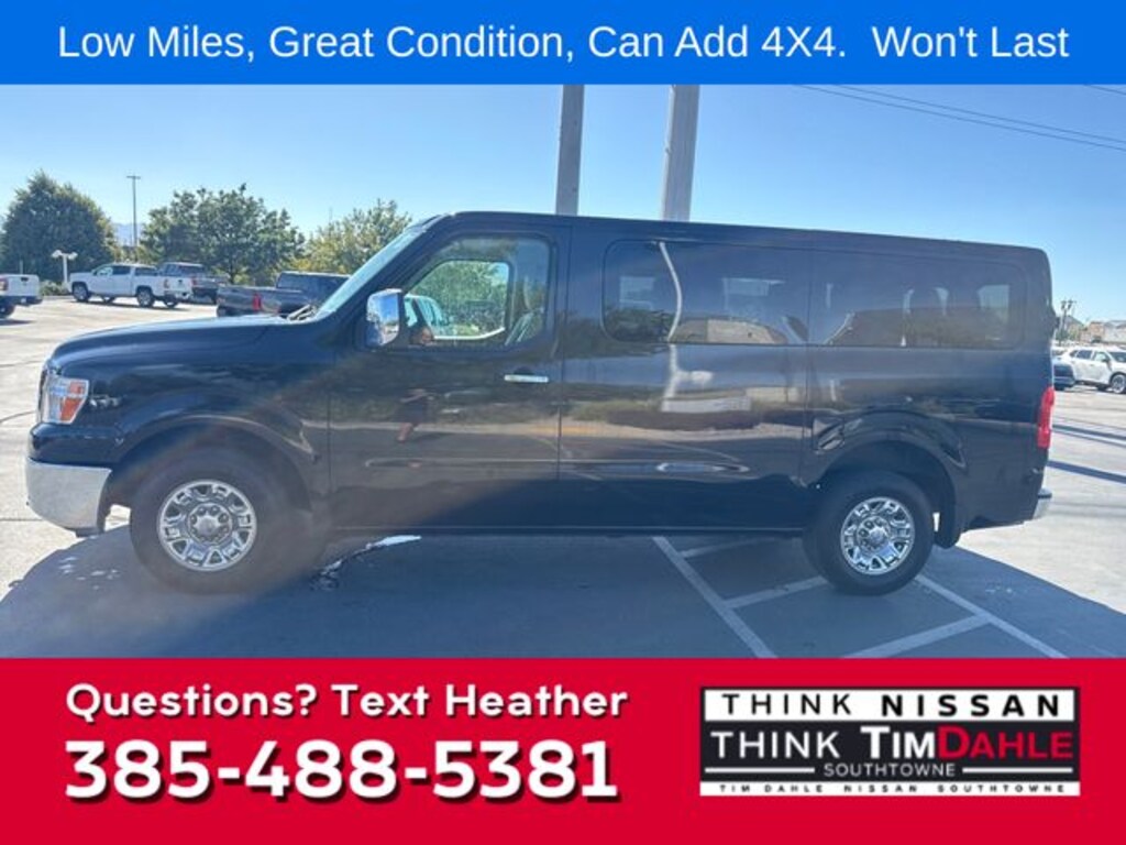 Used 2018 Nissan NV Passenger NV3500 HD SL V8 Van Passenger Van