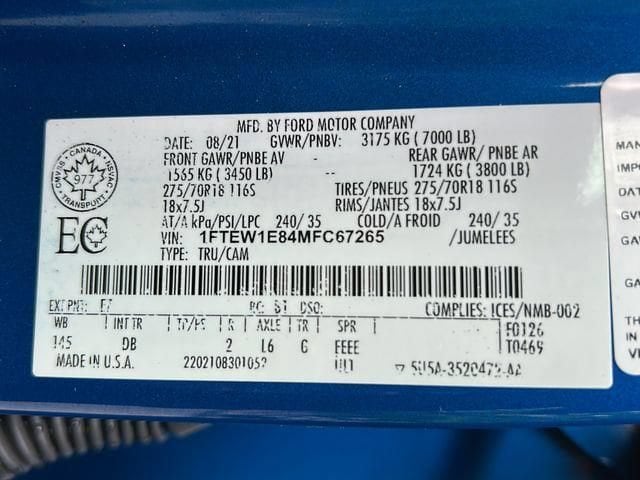 2021 Ford F-150 Tremor - Photo 40