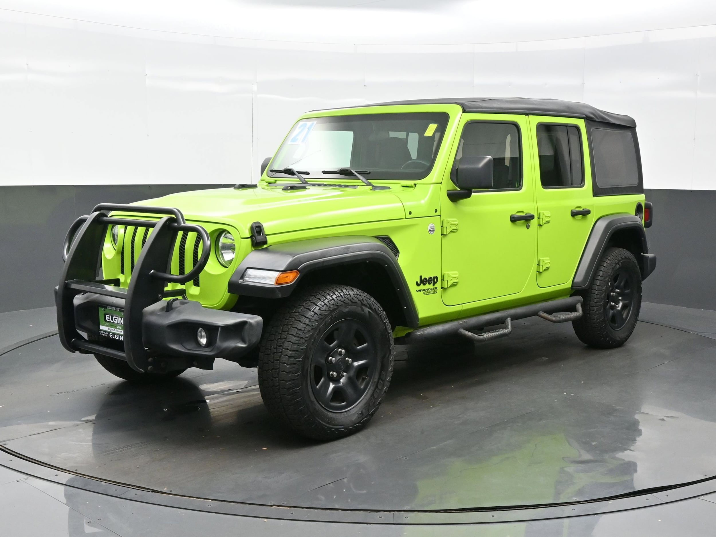Used 2021 Jeep Wrangler Unlimited Sport with VIN 1C4HJXDG3MW804327 for sale in Streamwood, IL