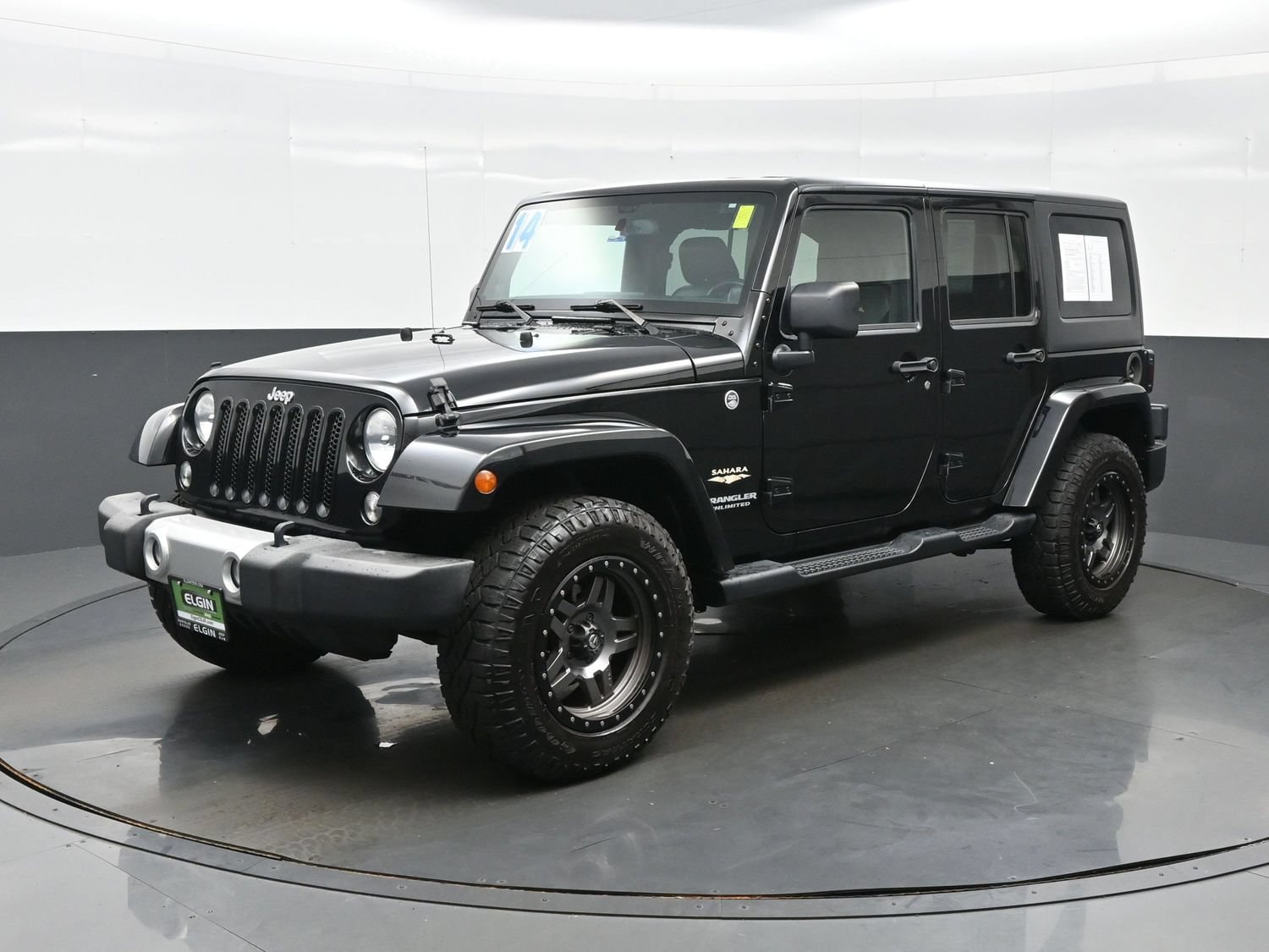 Used 2014 Jeep Wrangler Unlimited Sahara with VIN 1C4HJWEG1EL110943 for sale in Streamwood, IL