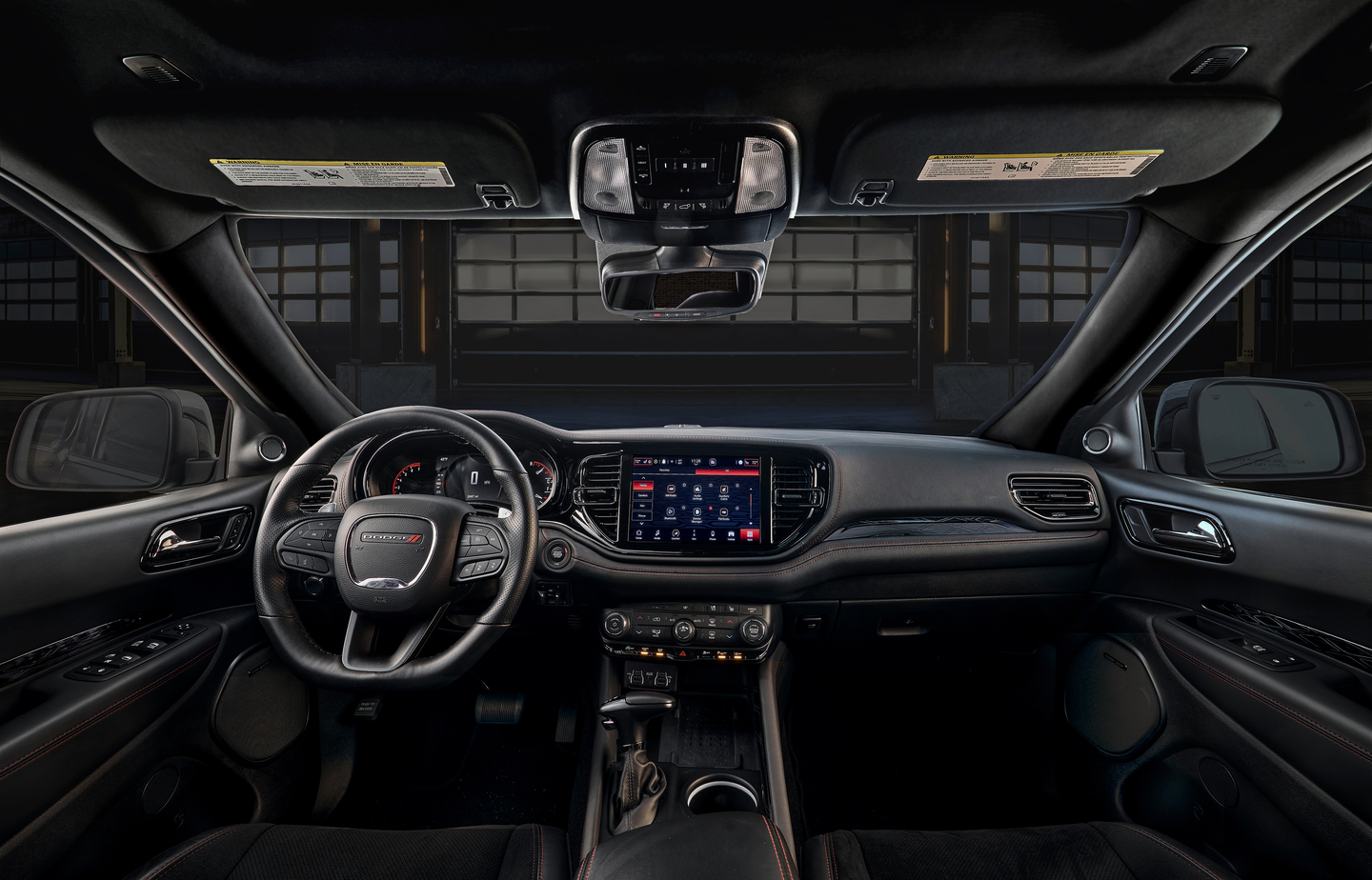 Dodge Durango dashboard and front seats