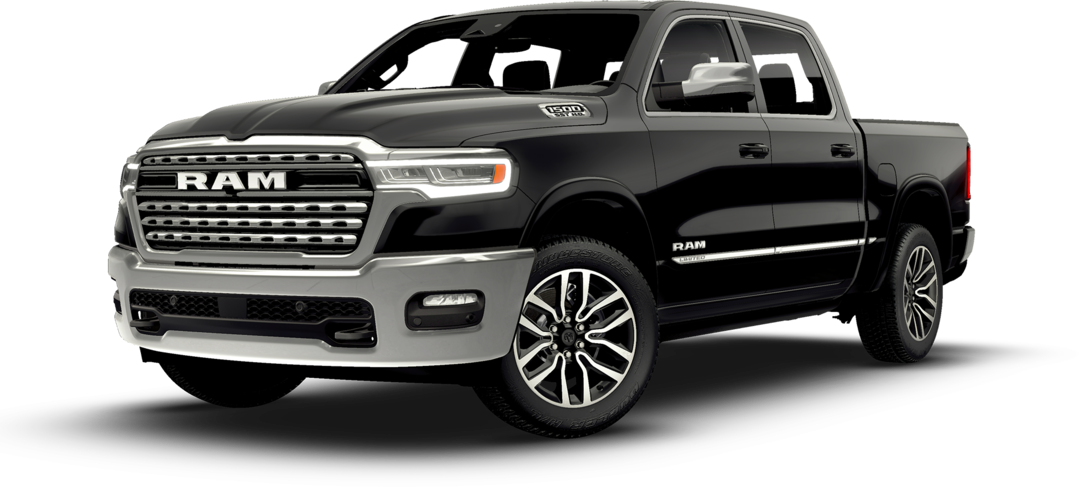 Ram 1500 Tungsten crew cab, front three-quarter view