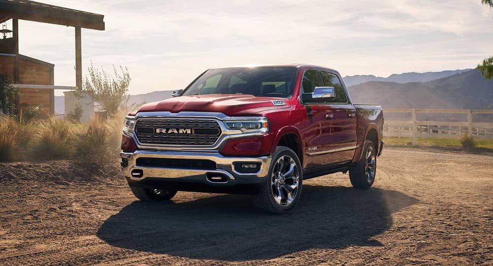 2019 Ram 1500 in red