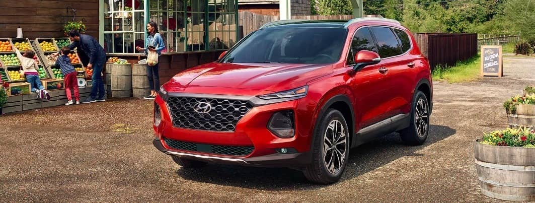 Lava orange 2019 Hyundai Santa Fe