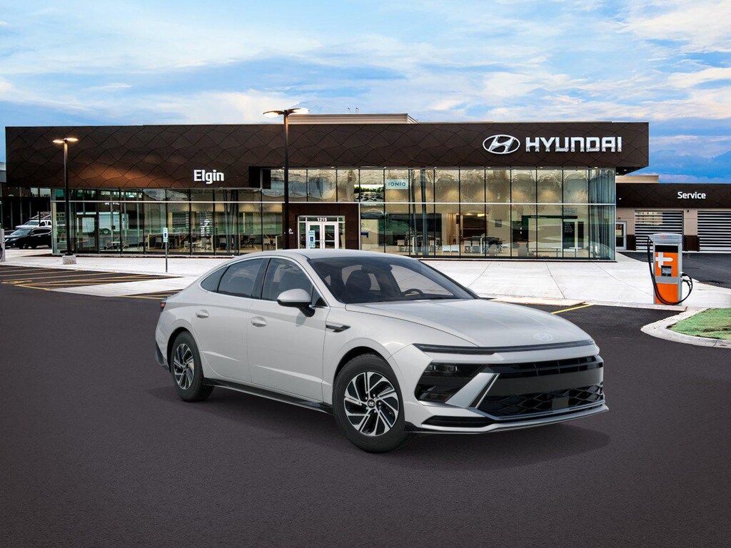 New 2026 Hyundai Sonata Hybrid Blue Sedan