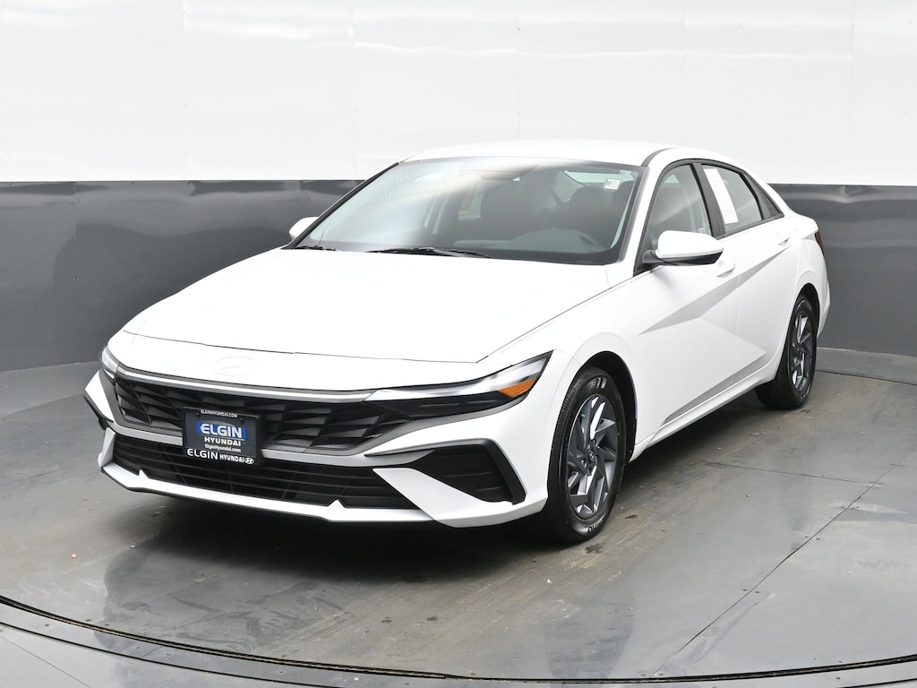 Certified 2025 Hyundai Elantra Hybrid Blue Sedan