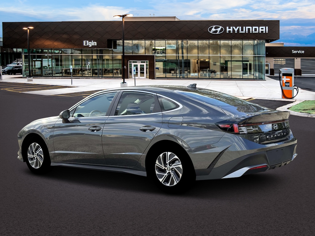 New 2026 Hyundai Sonata Hybrid Blue Sedan