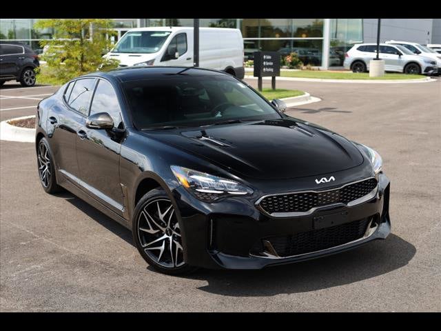 Certified 2023 Kia Stinger GT-Line with VIN KNAE35LD2P6136806 for sale in Elgin, IL