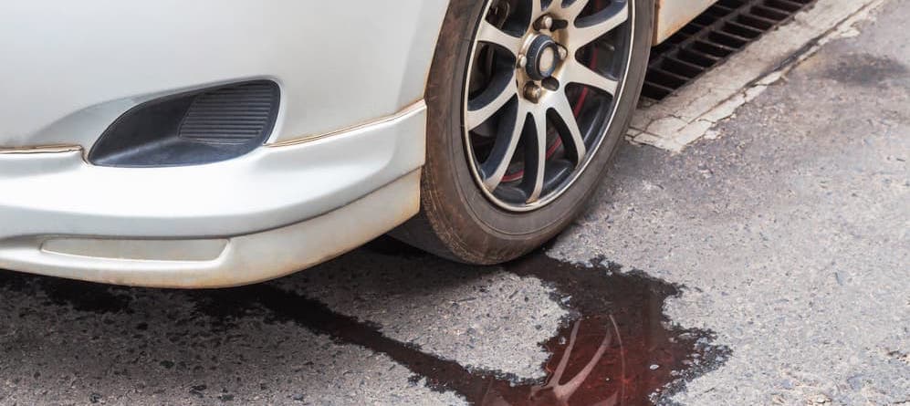 car that has a leak