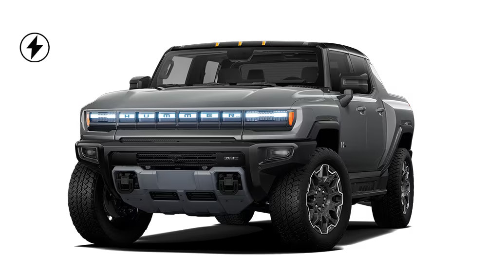 silver hummer ev pickup