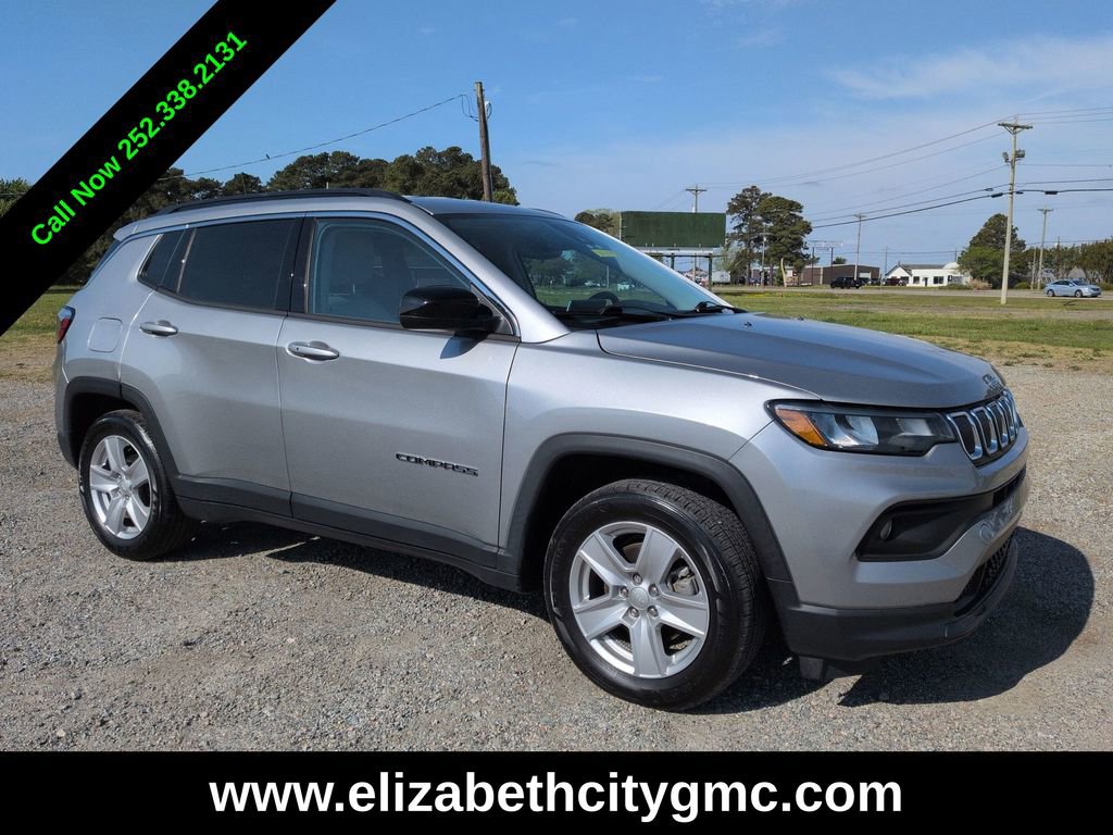 Used 2022 Jeep Compass Latitude with VIN 3C4NJCBB8NT202260 for sale in Elizabeth City, NC