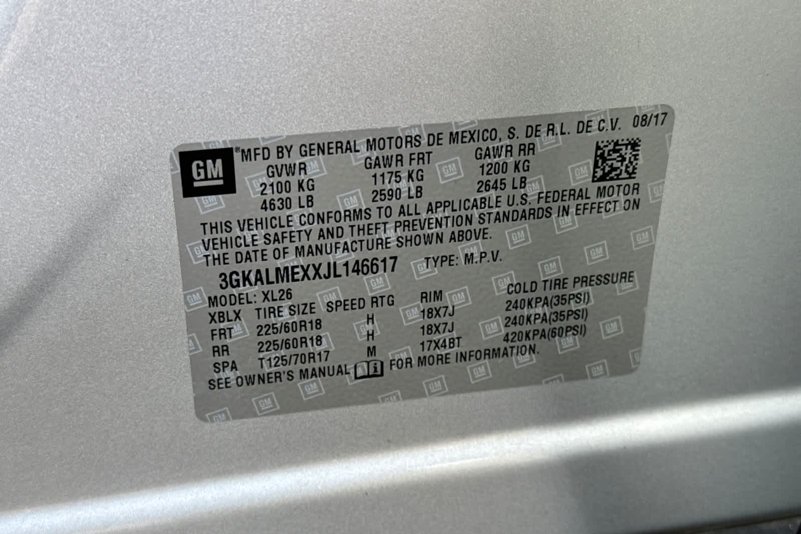 2018 GMC Terrain SLE 31
