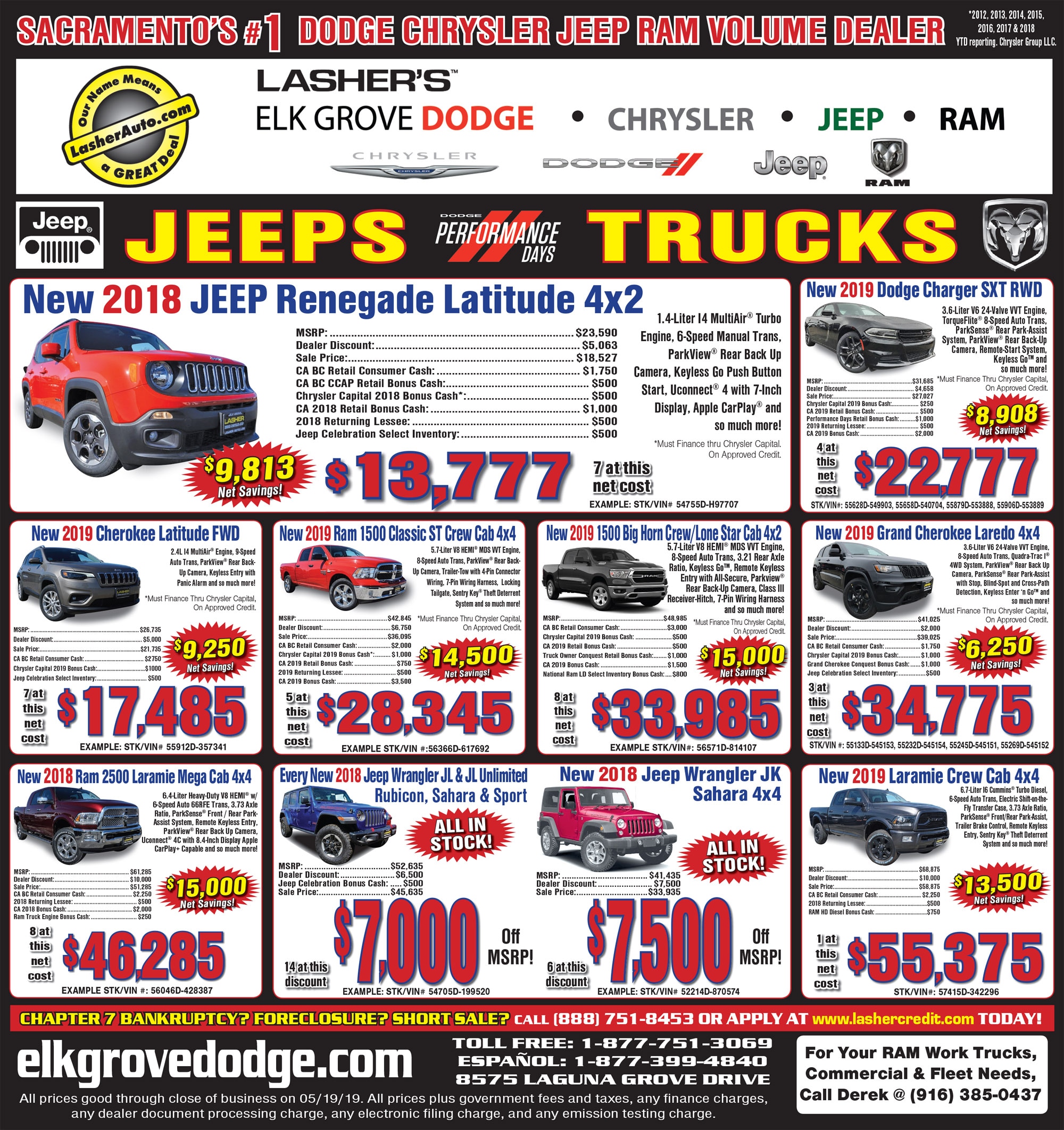 Dodge Ram Jeep Sacramento Bee Ad For Elk Grove Dodge Chrysler Jeep