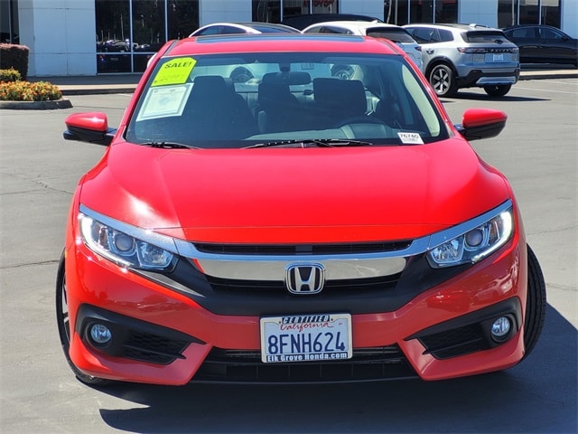 Used 2018 Honda Civic EX-T with VIN JHMFC1F3XJX002371 for sale in Elk Grove, CA