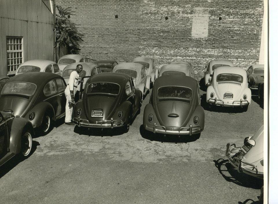 Lasher VW downtown 1963 Black and White Photo