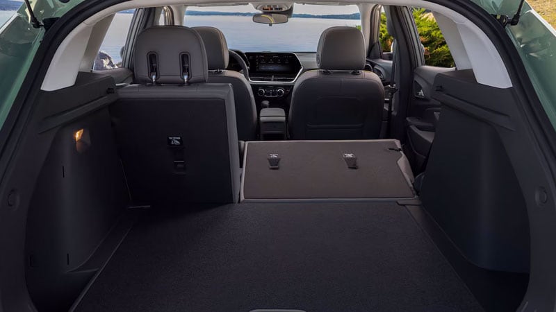 2025 Chevy Trax split rear seats cargo