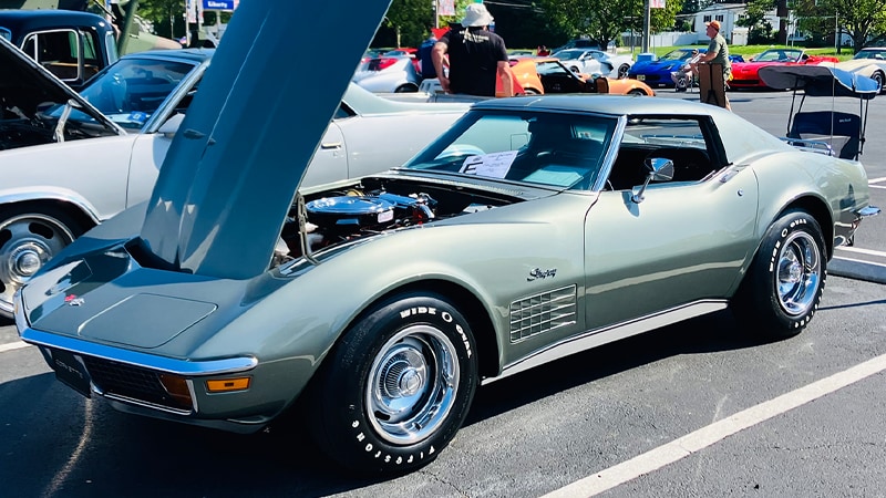 Elkins Car Show Classic Corvette Coupe
