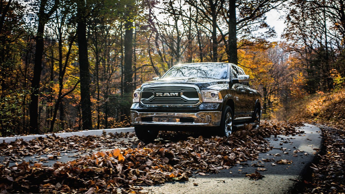 2018 Ram 1500 Front Forest Driving Exterior.jpg