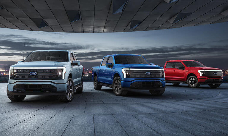 2022 Ford F-150 Lightning Exterior 3 Up