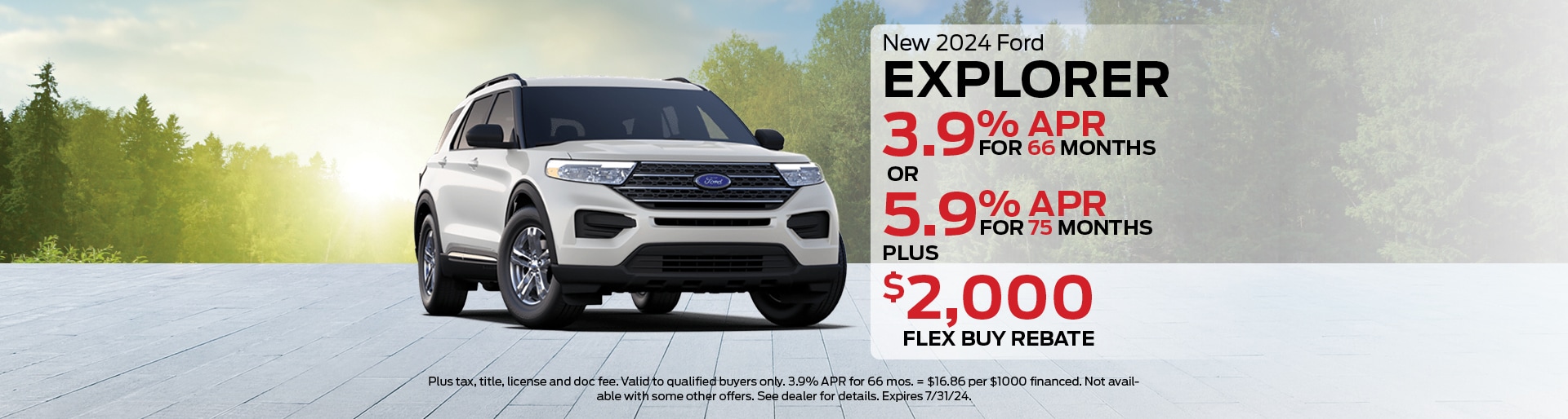New 2024 Ford Explorer | Ellsworth, WI