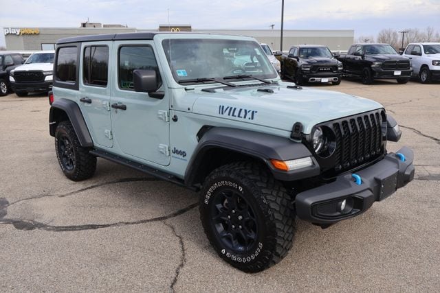 Used 2023 Jeep Wrangler 4xe Willys 4XE with VIN 1C4JJXN61PW684331 for sale in East Providence, RI