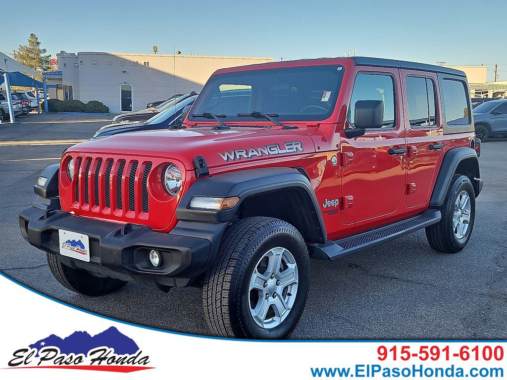 Used 2020 Jeep Wrangler Unlimited Sport SUV near Fort Bliss, TX
