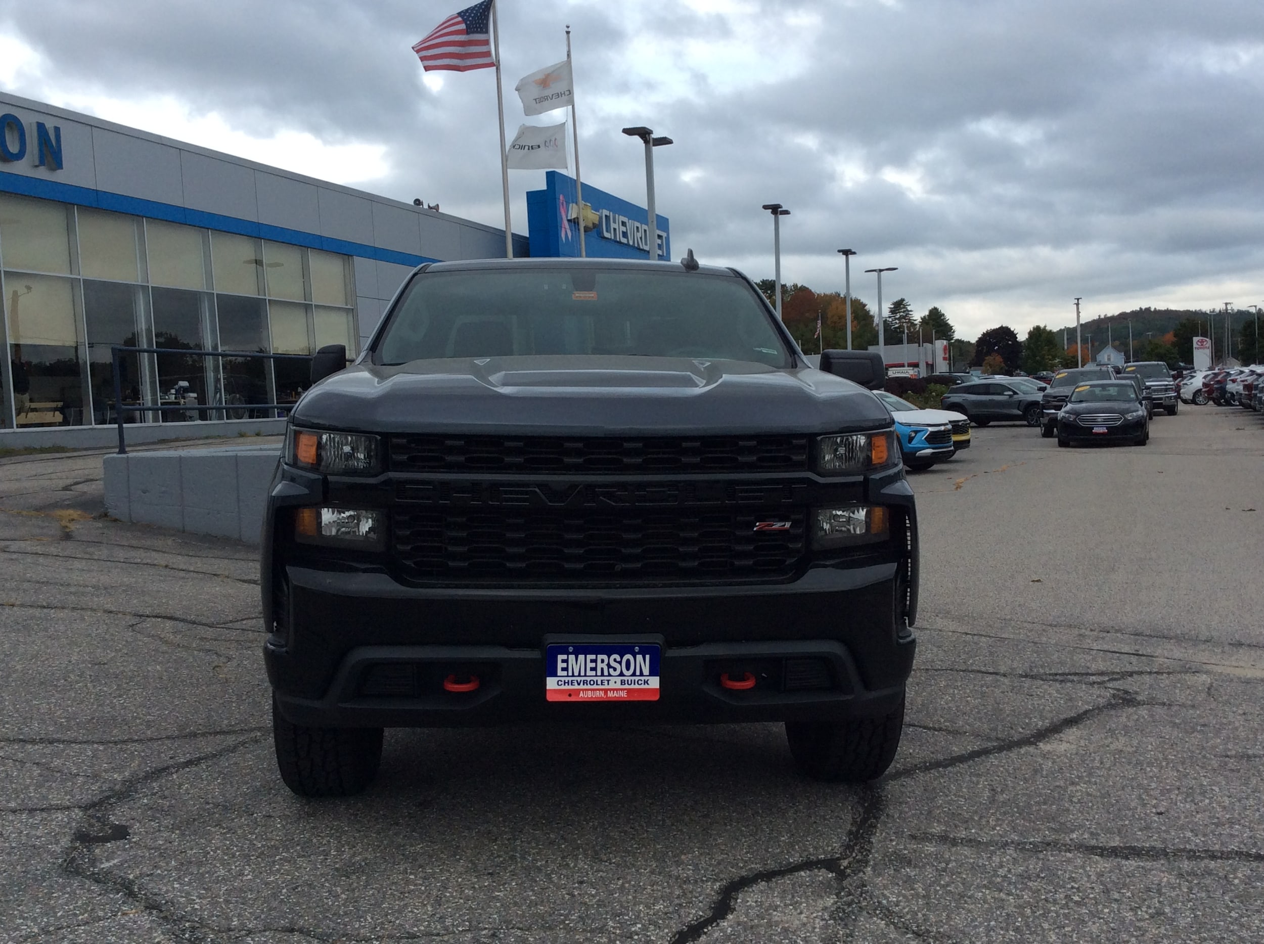 Certified 2021 Chevrolet Silverado 1500 Custom with VIN 1GCPYCEFXMZ289766 for sale in Auburn, ME