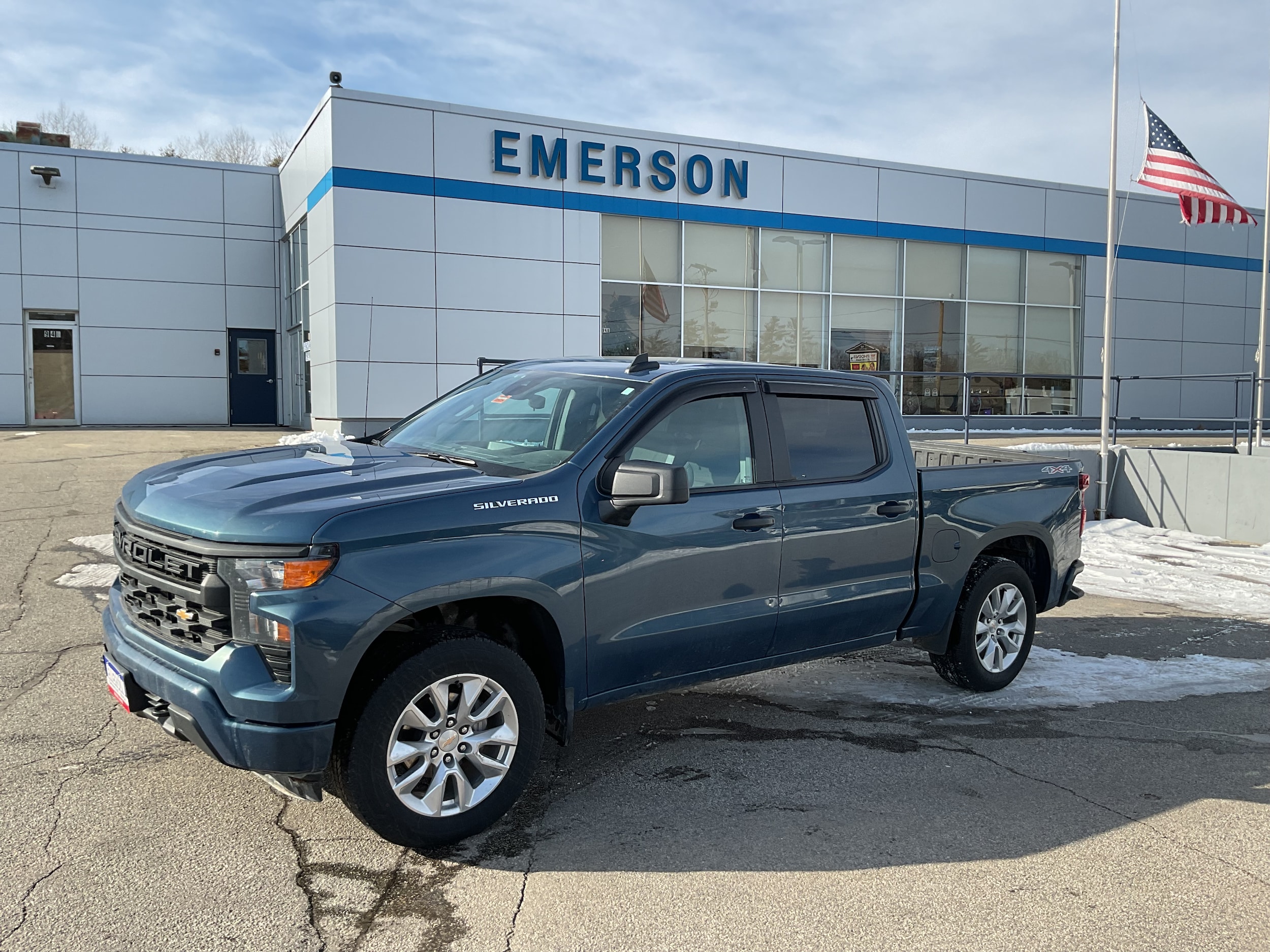 Certified 2024 Chevrolet Silverado 1500 Custom with VIN 3GCPDBEK4RG182447 for sale in Auburn, ME