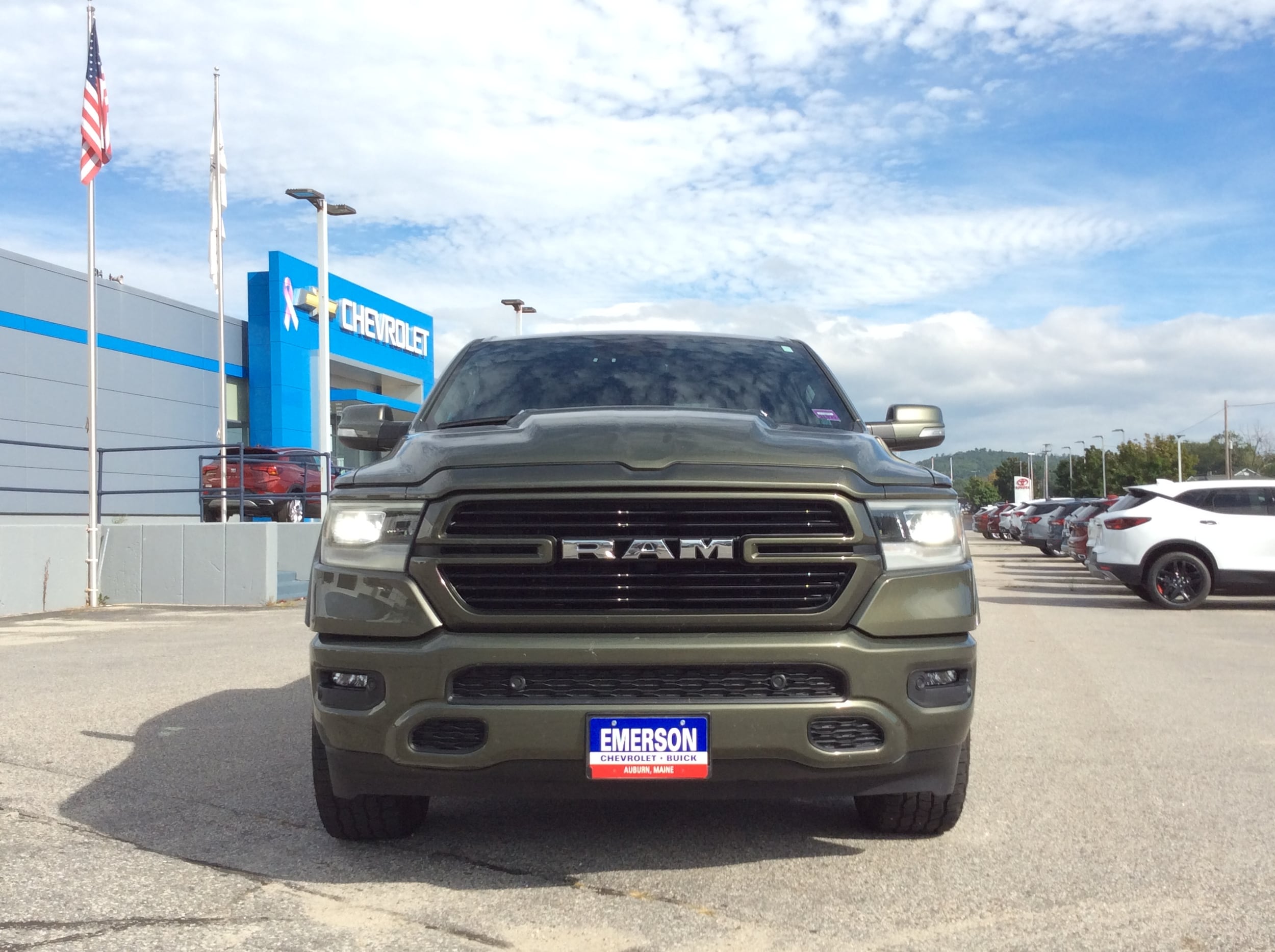 Used 2021 RAM Ram 1500 Pickup Laramie with VIN 1C6SRFJT2MN775703 for sale in Auburn, ME