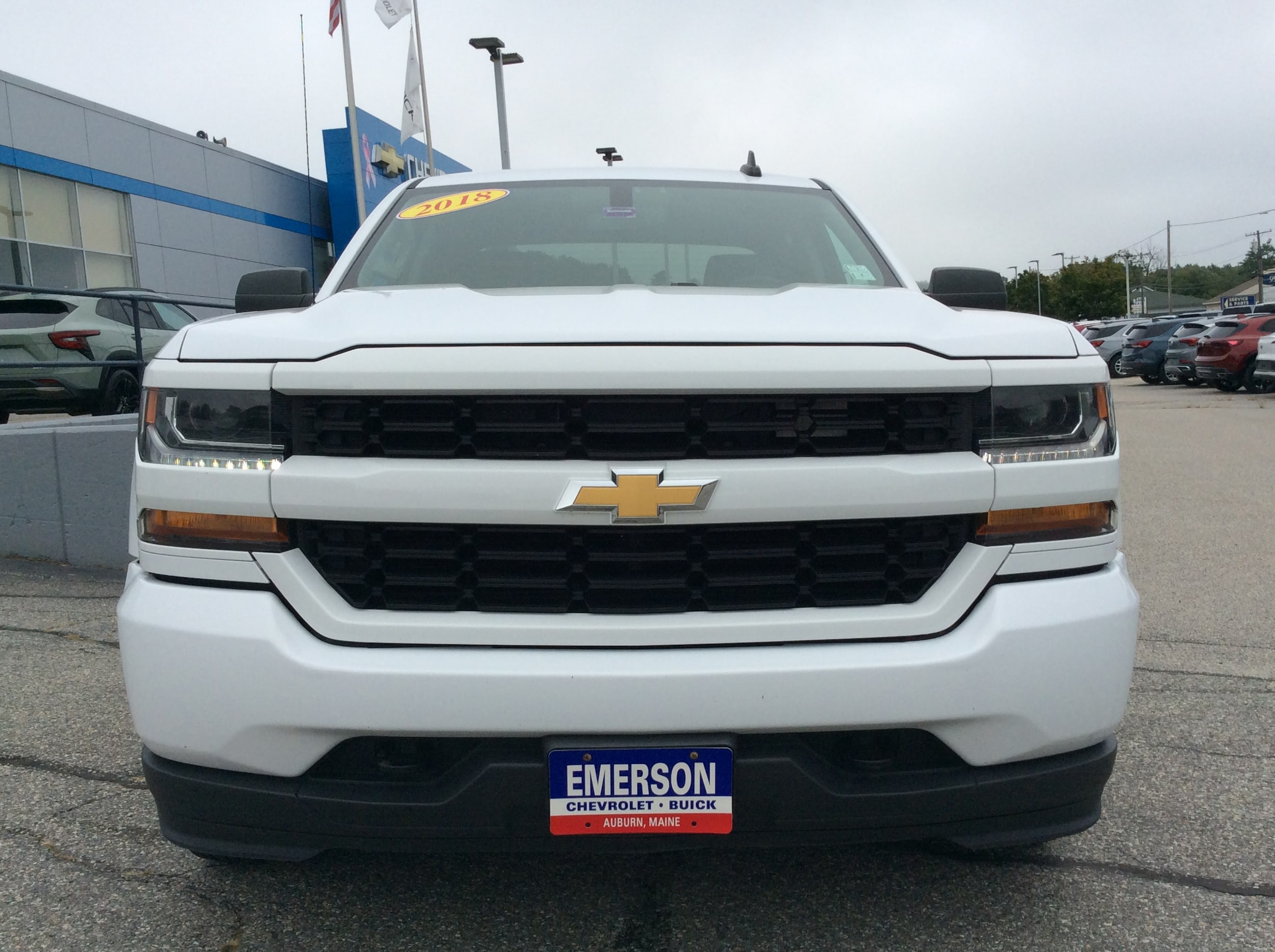 Used 2018 Chevrolet Silverado 1500 Custom with VIN 1GCVKPEC6JZ349673 for sale in Auburn, ME