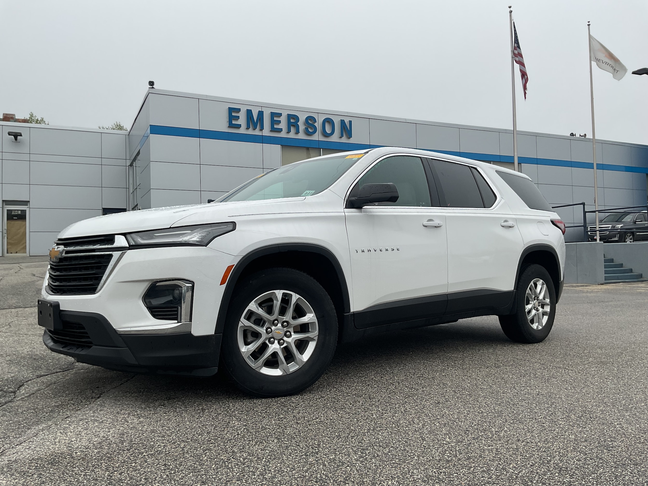 Certified 2022 Chevrolet Traverse LS with VIN 1GNEVFKW7NJ148523 for sale in Auburn, ME