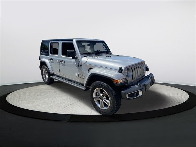 Used 2022 Jeep Wrangler Unlimited Sahara with VIN 1C4HJXEN3NW126760 for sale in Fall River, MA